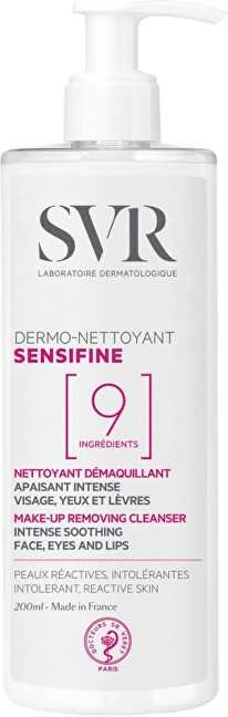 SVR Dermo-Nettoyant cleanser Sensifine nenuplaunamas makiažo valiklis itin jautriai veido odai,, 400 ml