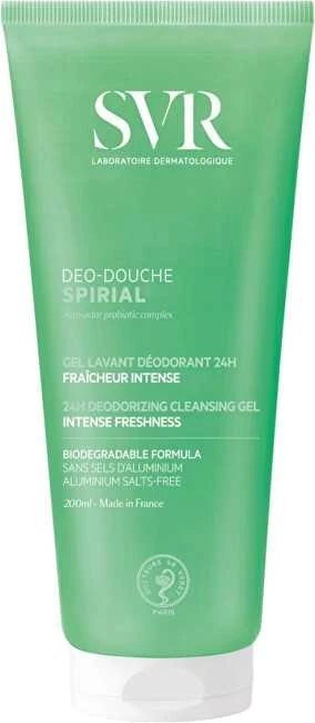 Svr Spirial Deo Douche dezodoruojantis dušo gelis su probiotikais nemaloniems kvapams mažinti, 400 ml