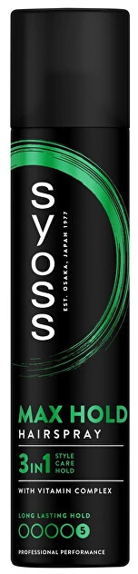 Syoss Max Hold Hairspray Plaukų lakas moterims, 300 ml