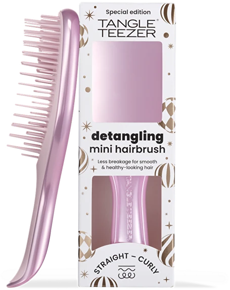 Tangle Teezer The Ultimate Detangler mini Chrome Satin Rožinė hair brush