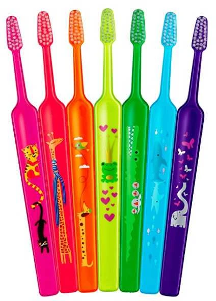 TePe Kids Extra Soft Dantų šepetėlis ypač minkštas dantų šepetėlis vaikams, 1 vnt. (spalva gali skirtis)