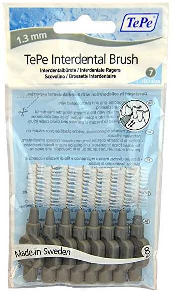 TePe Original Interdental 1,3 mm tarpdančių šepetėliai, 8 vnt.