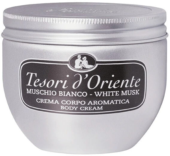 TESORI D'ORIENTE Baltas MUSK kūno kremas, 300 ml