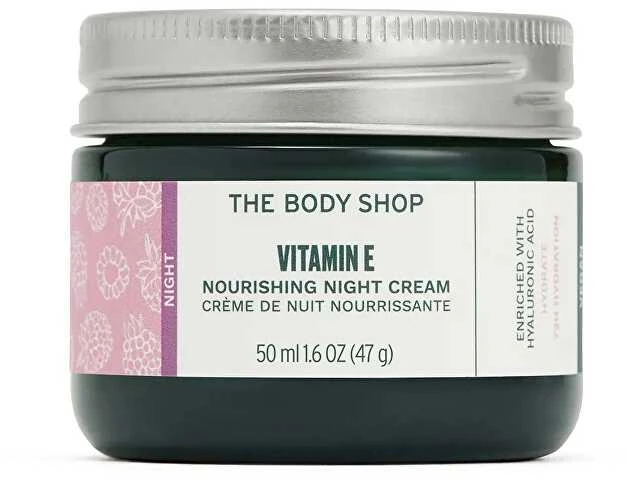 The Body Shop Vitamin E maitininantis Night Kreminis 72H 50 ml