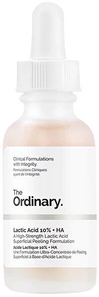 The Ordinary Lactic Acid 10% + HA 2% veido šveitiklis, 30 ml
