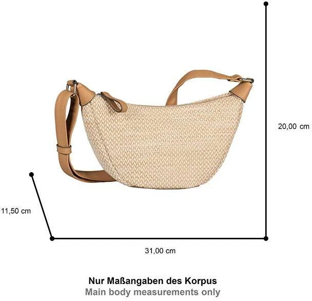 Tom Tailor Moteriškas krepšys per petį Banana Bag Liriel Raffia 012372