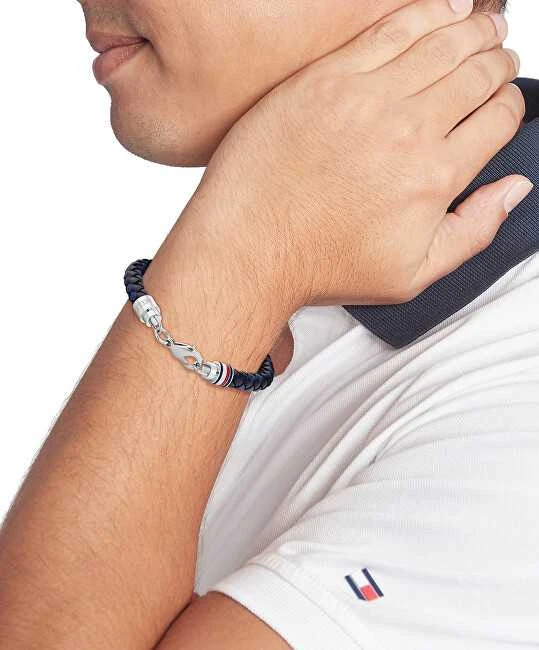 Tommy Hilfiger Madinga odinė vyriška apyrankė Tyson 2790634
