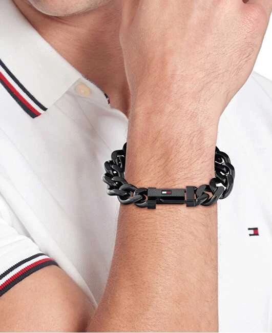 Tommy Hilfiger Išskirtinė juodo plieno apyrankė „Wild 2790639“