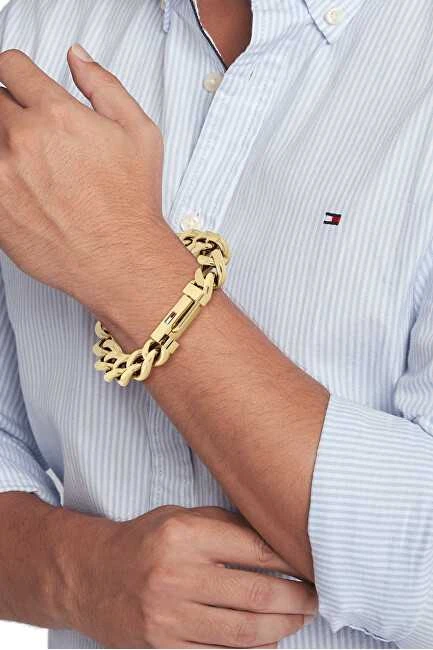 Tommy Hilfiger Išskirtinė paauksuota plieninė apyrankė „Wild 2790638“