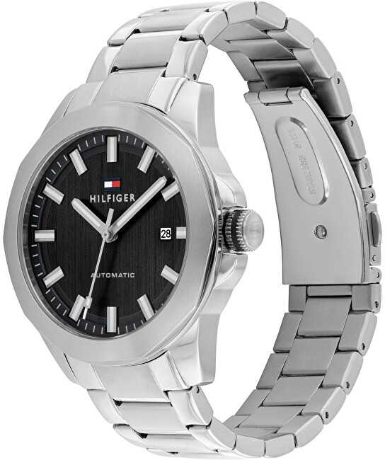 Laikrodis TOMMY HILFIGER 1710692. Automatinis, Juoda Spalv. Vyriški.