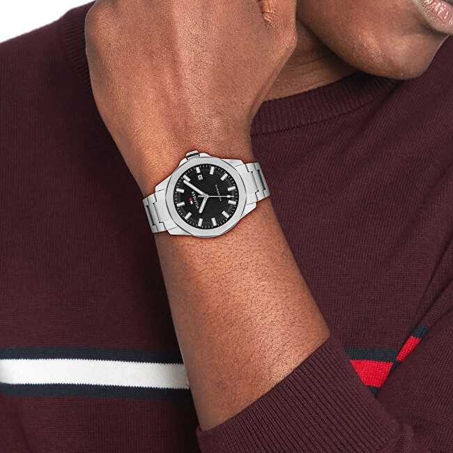 Laikrodis TOMMY HILFIGER 1710692. Automatinis, Juoda Spalv. Vyriški.