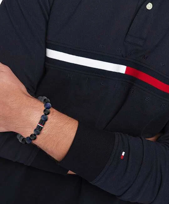Tommy Hilfiger Vyriška apyrankė su karoliukais Jameson 2790630