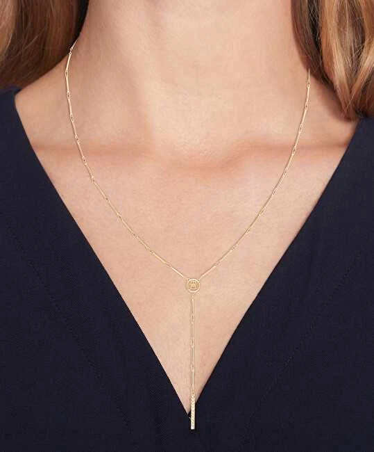 Tommy Hilfiger Modernus paauksuotas grandinėlės formos vėrinys 2780998