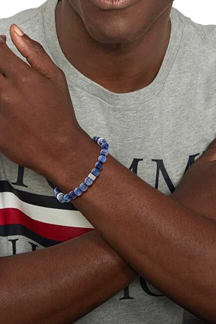 Tommy Hilfiger Mėlyno sodalito karoliukų apyrankė 2790436