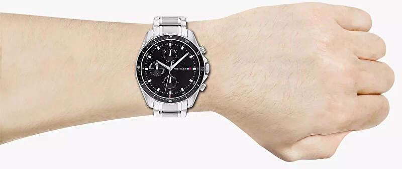 TOMMY HILFIGER VYRIŠKAS LAIKRODIS 1791835 PARKER (zf052a) + DĖŽUTĖ