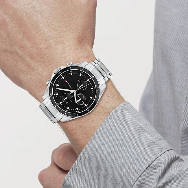 TOMMY HILFIGER VYRIŠKAS LAIKRODIS 1791835 PARKER (zf052a) + DĖŽUTĖ