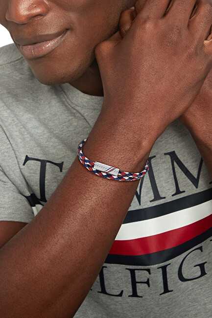 Tommy Hilfiger stilinga dviguba odinė apyrankė 2790472