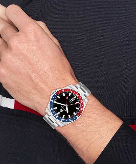 Laikrodis TOMMY HILFIGER 1792131. Kvarcas, Juoda Spalva. Vyriški.