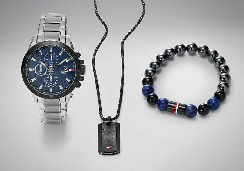 Tommy Hilfiger Vyriška apyrankė su karoliukais Jameson 2790630