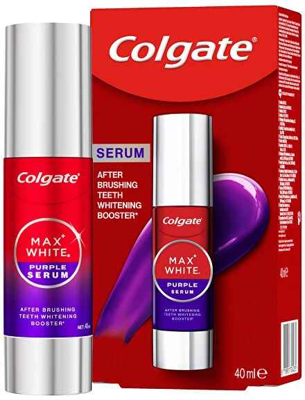 Colgate Max Baltas Violetinė Serum – dantų balinimo serumas 40 ml