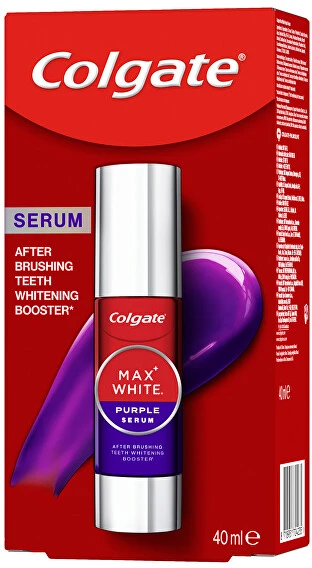 Colgate Max Baltas Violetinė Serum – dantų balinimo serumas 40 ml