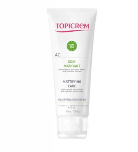 Topicrem AC Mattifying Care Kreminis veido kremas riebiai odai, 40 ml