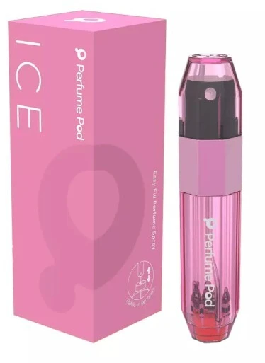 Travalo Perfume Pod Ice daugkartinis kvepalų purškiklis 5 ml Rožinis