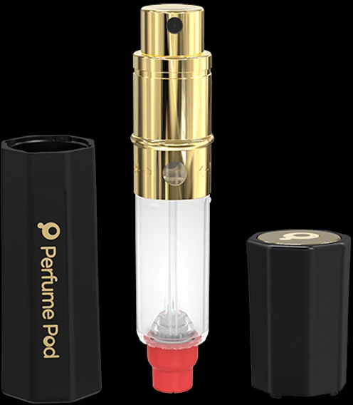 Travalo Perfume Pod Flora Juodas pildomas kvepalų buteliukas (atomaizeris), 5 ml