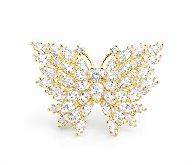 Troli Blizganti auksu dengta sagė „Butterfly Gold“