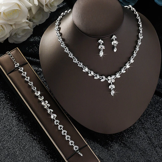 Troli Dazzling crystal jewelry set (pakabukas, bracelet, earrings)
