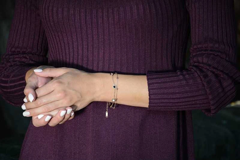 Troli Double bronze steel bracelet