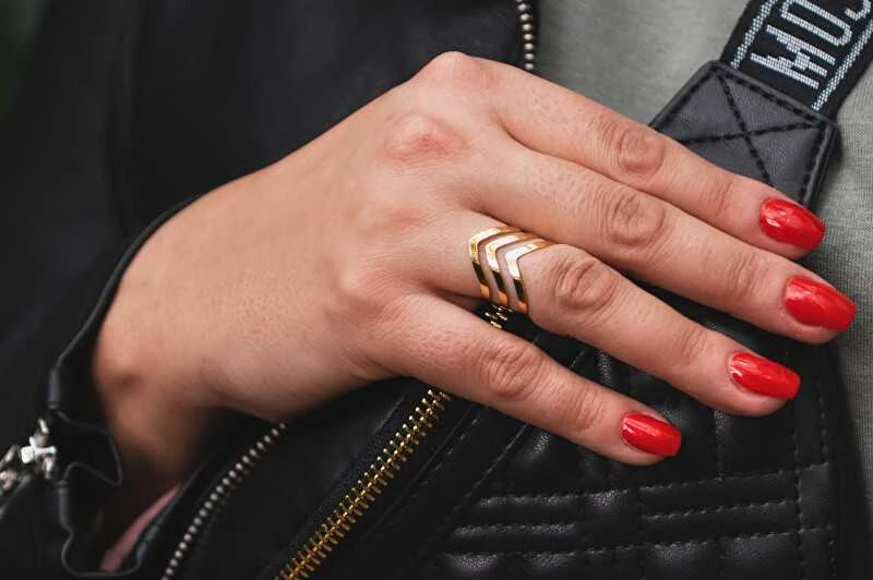 Troli Elegant triple steel ring