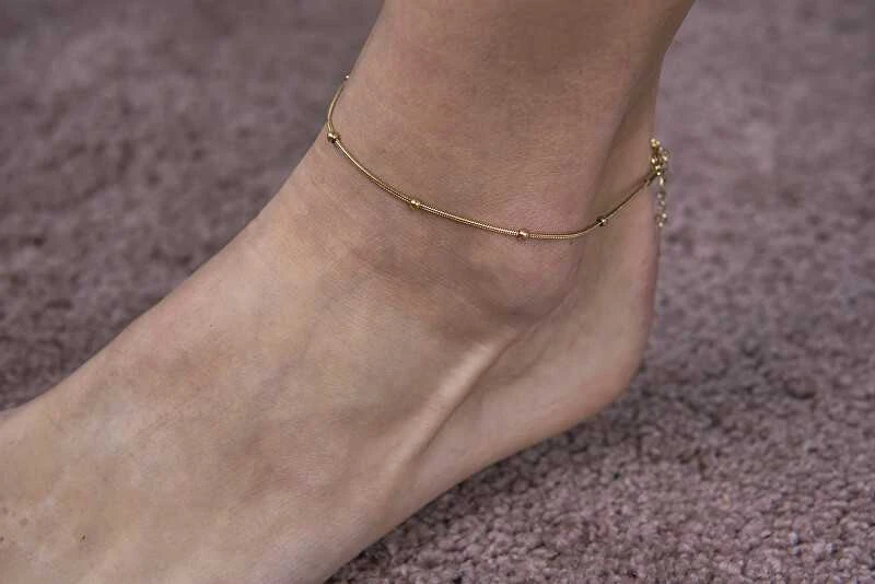 Troli Gold-plated ball anklet Hadek