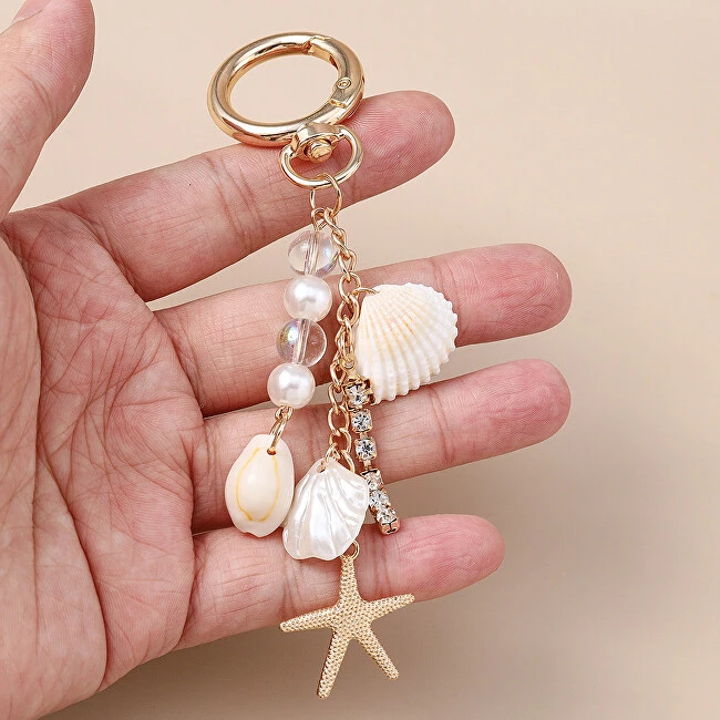Troli Gold-plated pendant with crystals Sunny Beach