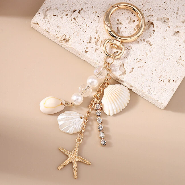 Troli Gold-plated pendant with crystals Sunny Beach
