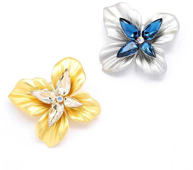 Troli Originali sagė su geltonais kristalais „Flower Gold“