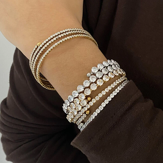 Troli Shiny adjustable bracelet made of sidabrinis steel
