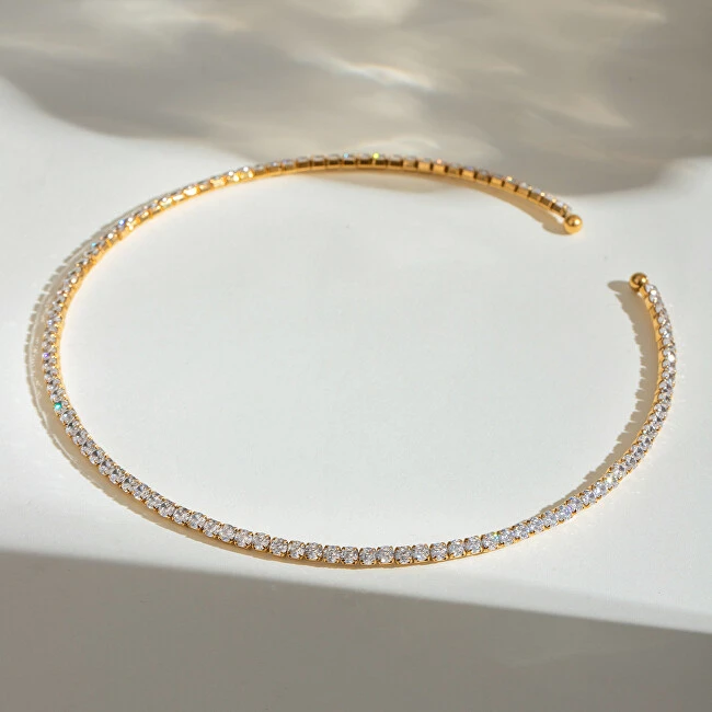 Troli Solid auksinis-plated pakabukas with clear zircons Gold