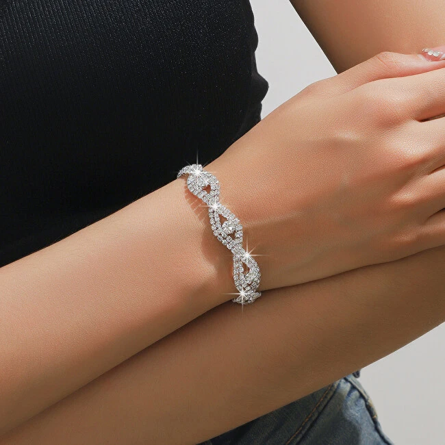 Troli Sparkling jewelry set with crystals (pakabukas, bracelet, earrings)
