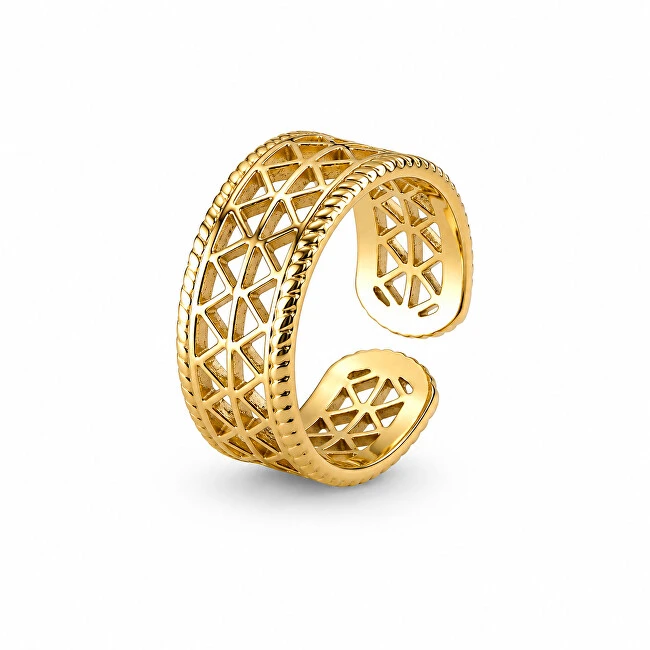 Troli Timeless auksinis-plated steel ring