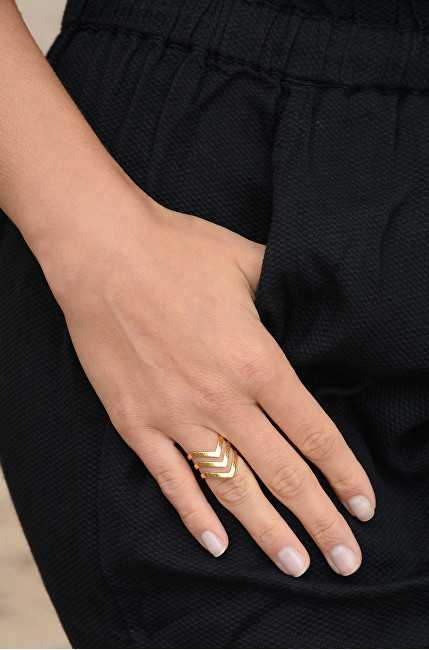 Troli Triple auksinis-plated steel ring