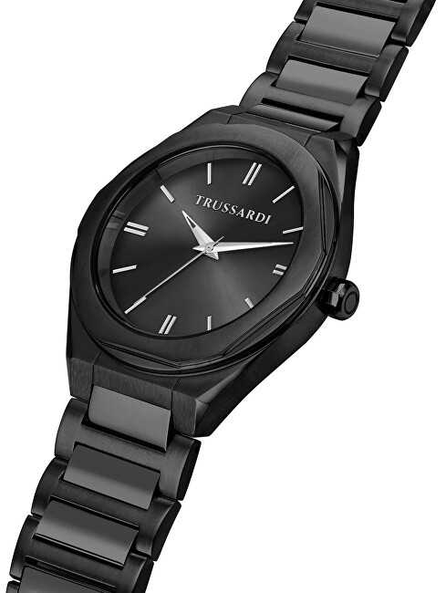 Laikrodis TRUSSARDI R2453156007. Kvarcas, Juoda Spalva. Vyriški.