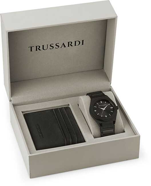 Laikrodis TRUSSARDI R2453156007. Kvarcas, Juoda Spalva. Vyriški.