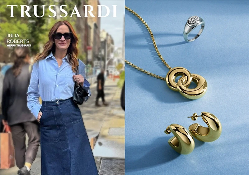 Trussardi Elegant pakabukas for men made of T-Steel TJAXV31