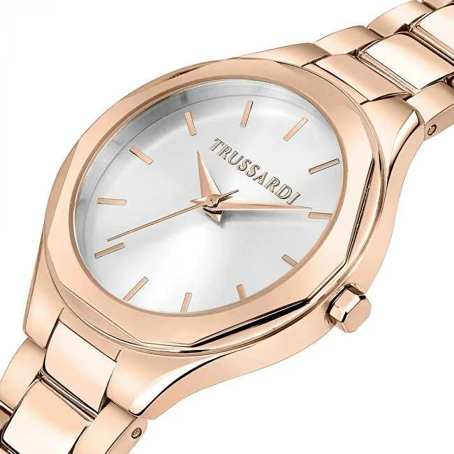 Laikrodis TRUSSARDI R2453157503. Kvarcinis, Balta Color. Moteriškas.