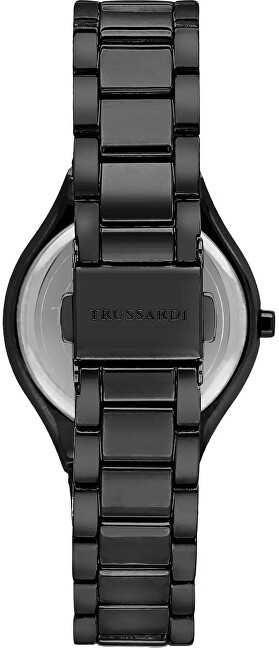 Laikrodis TRUSSARDI R2453157501. Kvarcas, Juoda Spalva. Moteris.