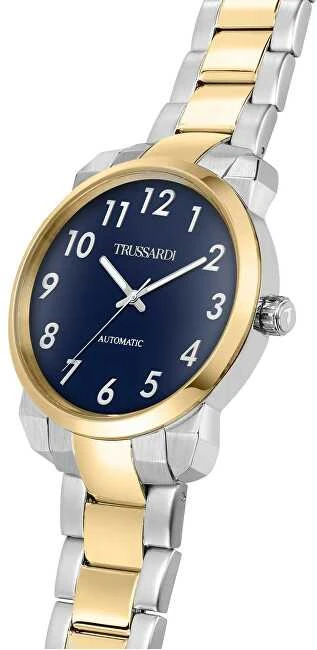 Laikrodis TRUSSARDI R2423154001. Automatinė, Spalva mėlyna. Žmogus.
