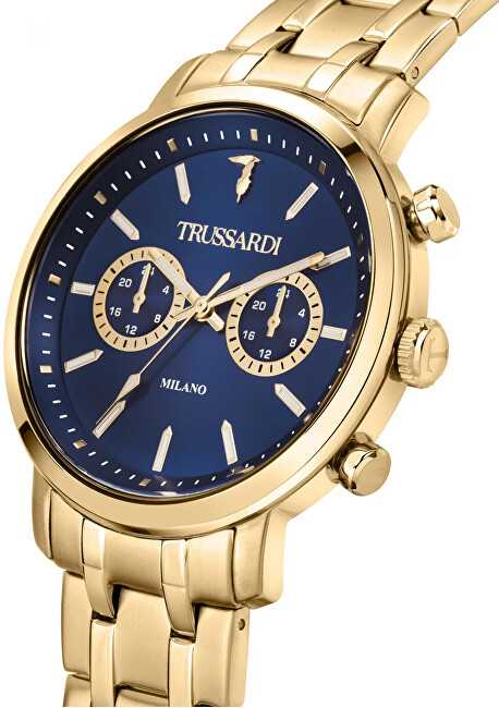 Laikrodis TRUSSARDI R2453147002. Kvarcas, Spalva mėlyna. Žmogus.