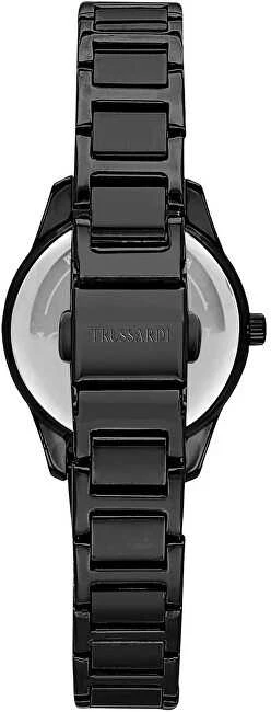 Laikrodis TRUSSARDI R2453151501. Kvarcas, Juoda Spalva. Moteris.