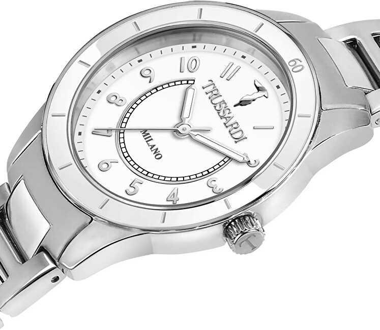 Laikrodis TRUSSARDI R2453151502. Kvarcinis, Balta Color. Moteriškas.